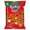 Front view of Kurkure Naughty Tomato 68g pack - tangy and spicy corn meal snacks