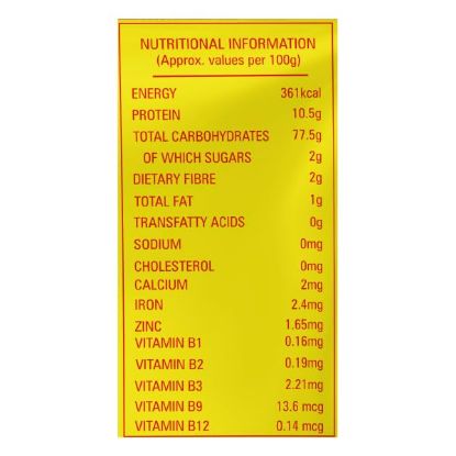 Nutritional information and ingredients for Bambino Vermicelli 350g.