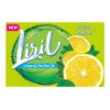 Front view of Liril Soap 100g pack - refreshing lemon extract soap