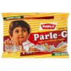 Front view of Parle-G 79g pack - authentic Indian glucose biscuits for tea-time