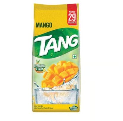Front view of Tang Mango 500g pack - refreshing instant mango drink mix