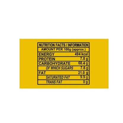 Nutritional facts for Parle Monaco 253.2g salty biscuits