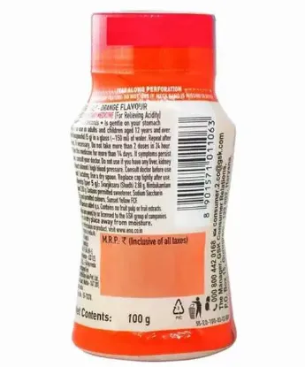 Ingredients for Eno Orange sachet and bottle - effective digestive balance