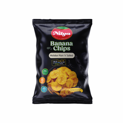 Nitya Malabar Plain & Salted Banana Chips 170g pack – Authentic Kerala style