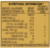 Nutritional details for Parle Krackjack sweet and salty crackers